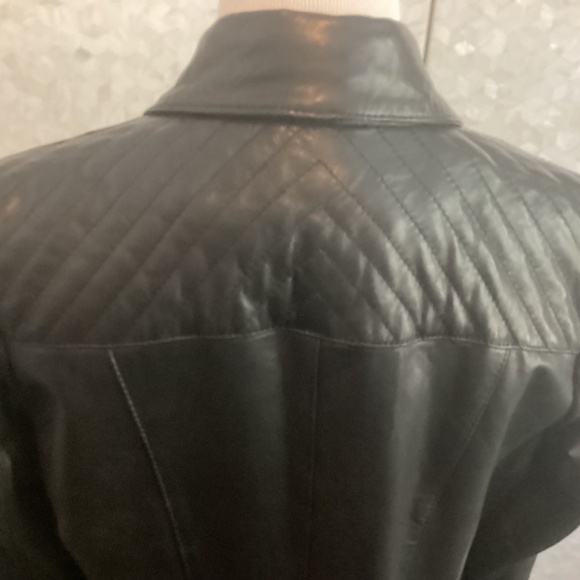 Ann Klein Leather Coat - Picture 5 of 10